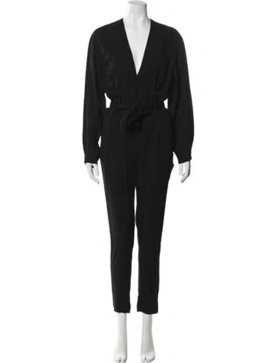 Pre-owned Iro V-neck Jumpsuit In Black