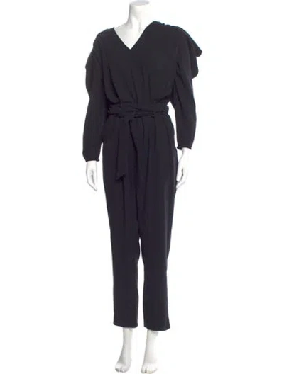 Pre-owned Iro V-neck Jumpsuit In Black