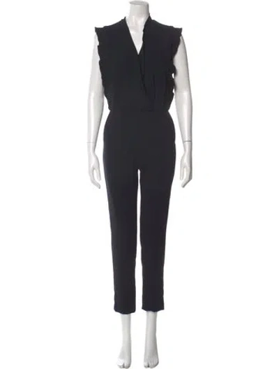 Pre-owned Iro V-neck Jumpsuit In Black