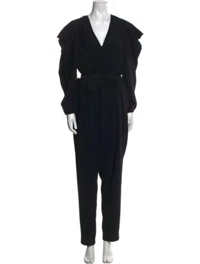Pre-owned Iro V-neck Jumpsuit In Black