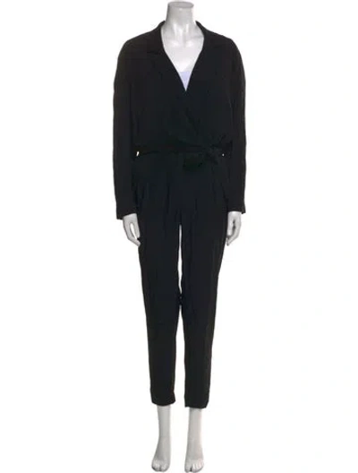 Pre-owned Iro V-neck Jumpsuit In Black