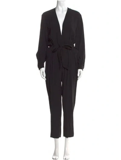 Pre-owned Iro V-neck Jumpsuit In Black