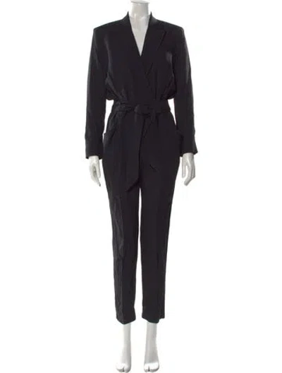 Pre-owned Iro V-neck Jumpsuit In Black