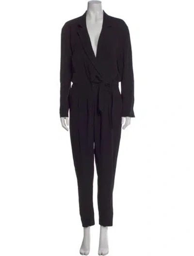 Pre-owned Iro V-neck Jumpsuit In Black