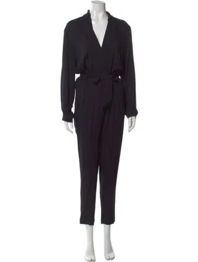 Pre-owned Iro V-neck Jumpsuit In Black