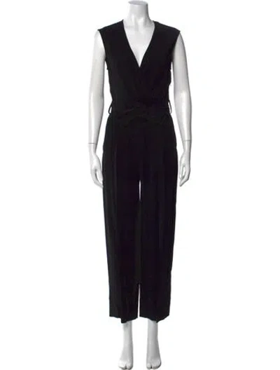 Pre-owned Iro V-neck Jumpsuit In Black