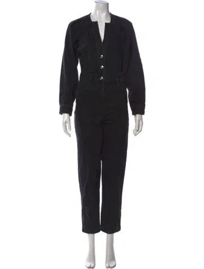 Pre-owned Iro V-neck Jumpsuit In Black