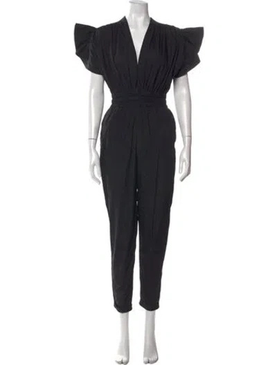 Pre-owned Iro V-neck Jumpsuit In Black