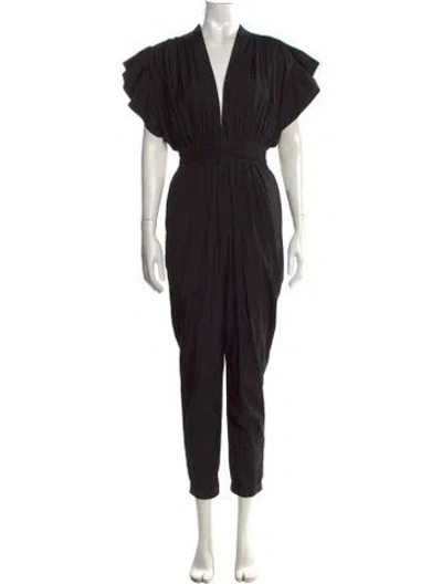 Pre-owned Iro V-neck Jumpsuit In Black