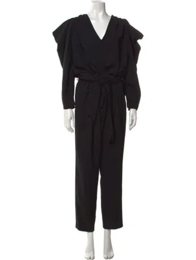 Pre-owned Iro V-neck Jumpsuit In Black