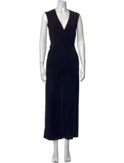 Pre-owned Iro V-neck Jumpsuit In Black