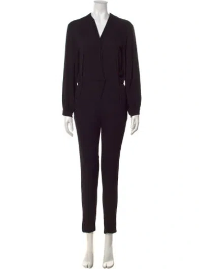 Pre-owned Iro V-neck Jumpsuit In Black