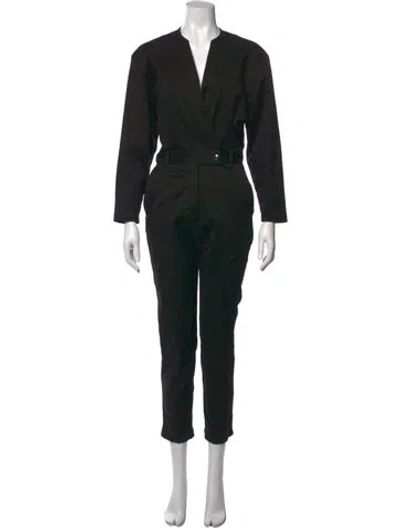 Pre-owned Iro V-neck Jumpsuit In Black