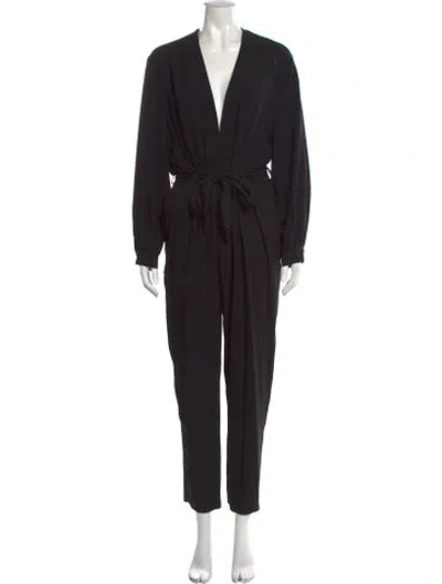 Pre-owned Iro V-neck Jumpsuit In Black
