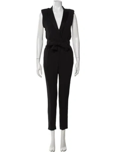 Pre-owned Iro V-neck Jumpsuit In Black