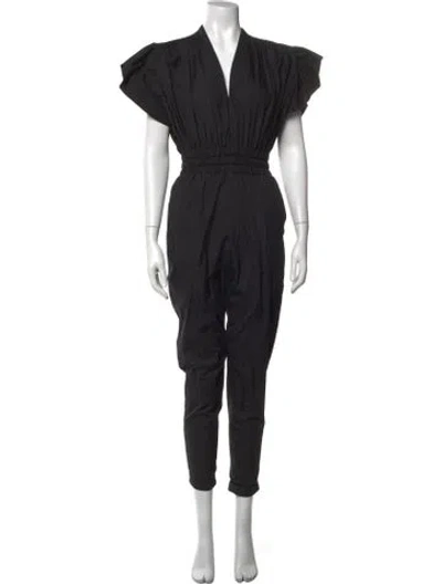 Pre-owned Iro V-neck Jumpsuit In Black
