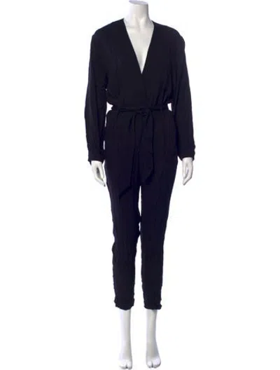 Pre-owned Iro V-neck Jumpsuit In Black