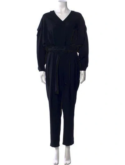 Pre-owned Iro V-neck Jumpsuit In Blue