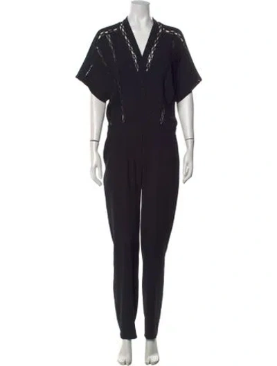 Pre-owned Iro V-neck Jumpsuit In Blue