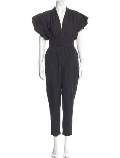 Pre-owned Iro V-neck Jumpsuit In Gray