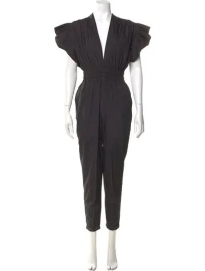 Pre-owned Iro V-neck Jumpsuit In Gray