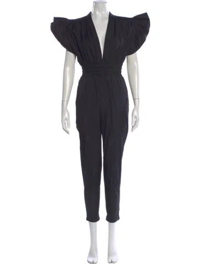 Pre-owned Iro V-neck Jumpsuit In Gray