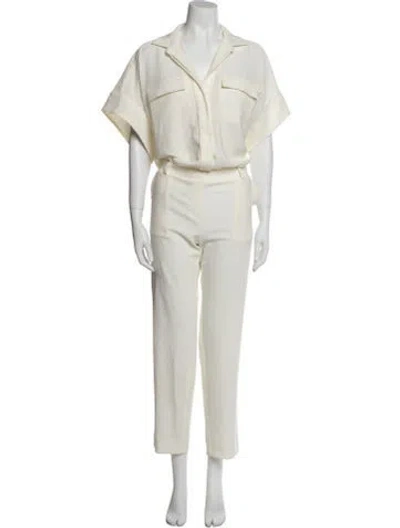 Pre-owned Iro V-neck Jumpsuit In Neutral