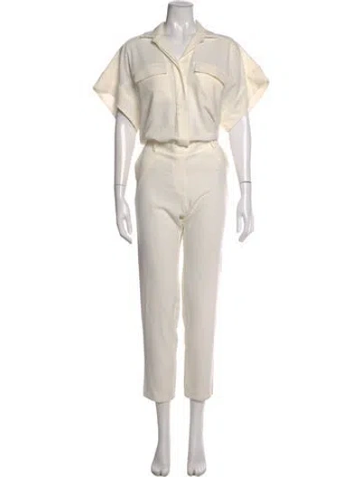 Pre-owned Iro V-neck Jumpsuit In Neutral