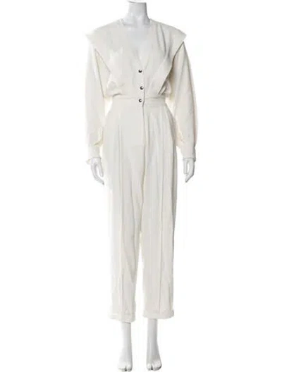 Pre-owned Iro V-neck Jumpsuit In Neutral