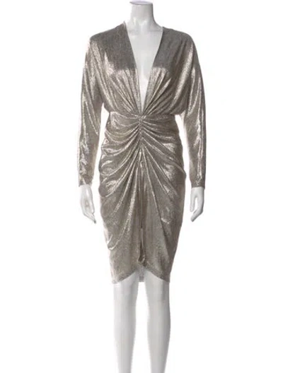 Pre-owned Iro V-neck Knee-length Dress