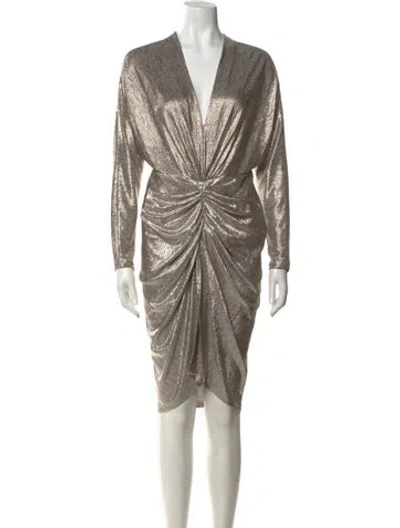 Pre-owned Iro V-neck Knee-length Dress