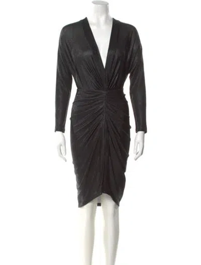 Pre-owned Iro V-neck Knee-length Dress In Multi