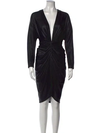 Pre-owned Iro V-neck Knee-length Dress W/ Tags In Multi