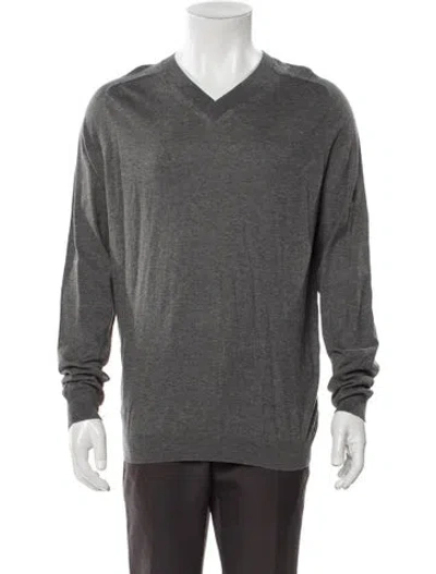 Pre-owned Iro V-neck Long Sleeve Pullover W/ Tags In Gray