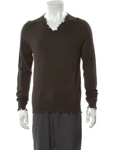Pre-owned Iro V-neck Long Sleeve Pullover W/ Tags In Multi