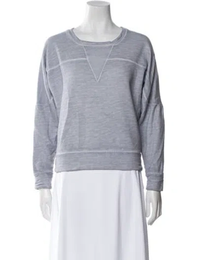 Pre-owned Iro V-neck Long Sleeve Sweatshirt In Gray