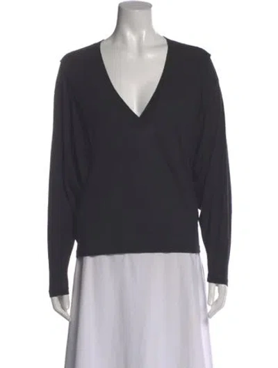 Pre-owned Iro V-neck Long Sleeve Top In Gray