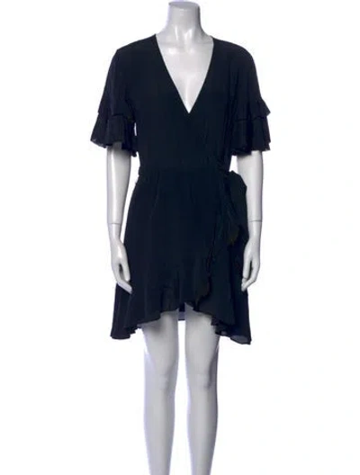 Pre-owned Iro V-neck Mini Dress In Black
