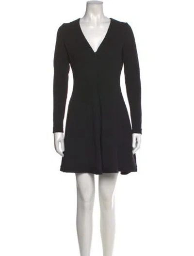 Pre-owned Iro V-neck Mini Dress In Black