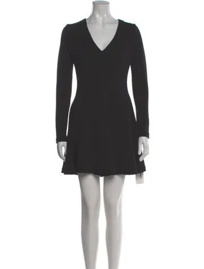 Pre-owned Iro V-neck Mini Dress In Black