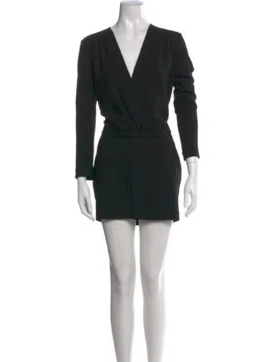 Pre-owned Iro V-neck Mini Dress In Black