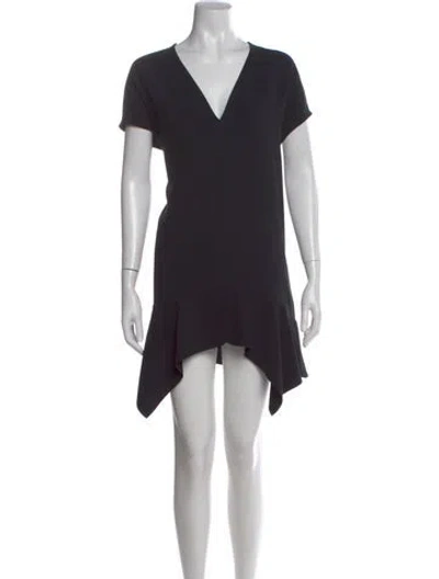 Pre-owned Iro V-neck Mini Dress In Black