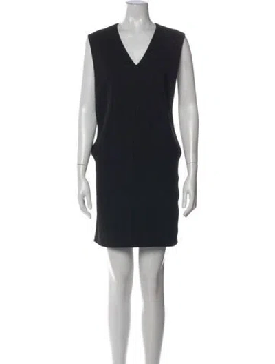 Pre-owned Iro V-neck Mini Dress In Black