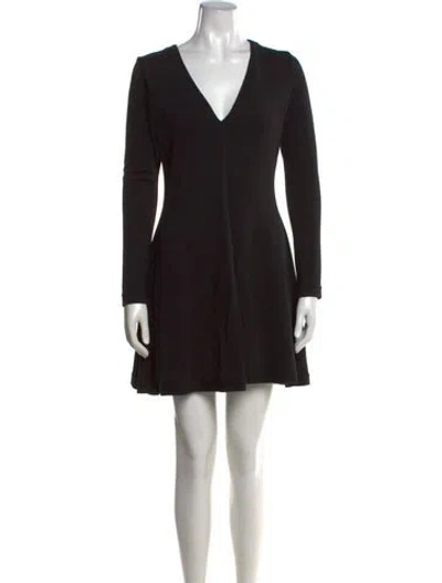 Pre-owned Iro V-neck Mini Dress In Black