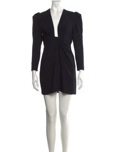 Pre-owned Iro V-neck Mini Dress In Black