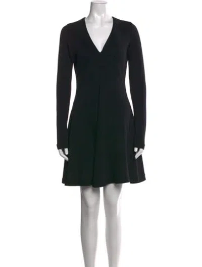 Pre-owned Iro V-neck Mini Dress In Black