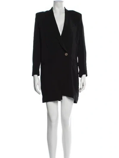 Pre-owned Iro V-neck Mini Dress In Black