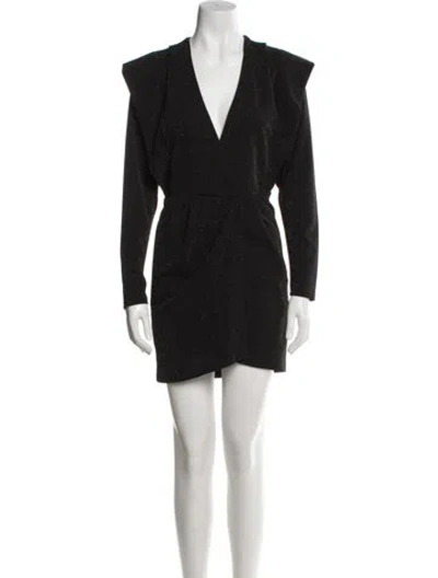 Pre-owned Iro V-neck Mini Dress In Blue