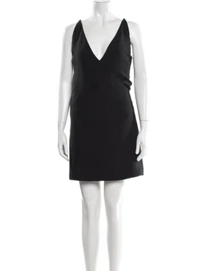 Pre-owned Iro V-neck Mini Dress In Gray