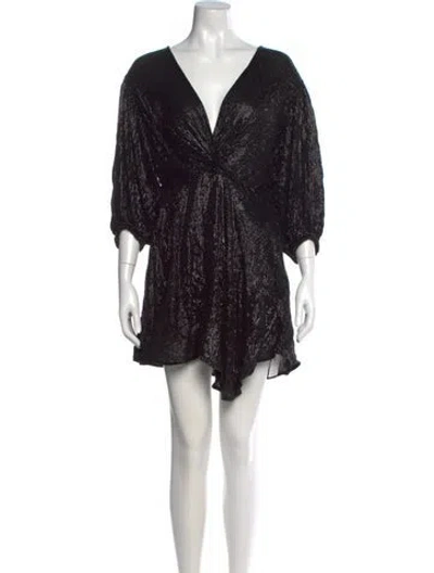 Pre-owned Iro V-neck Mini Dress In Multi